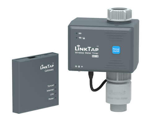 LinkTap G2S smart hose timer with its gateway